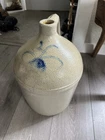 Antique 1800s 4 gallon Stoneware Crock Beehive Bee Sting Jug Salt Glaze Red Wing