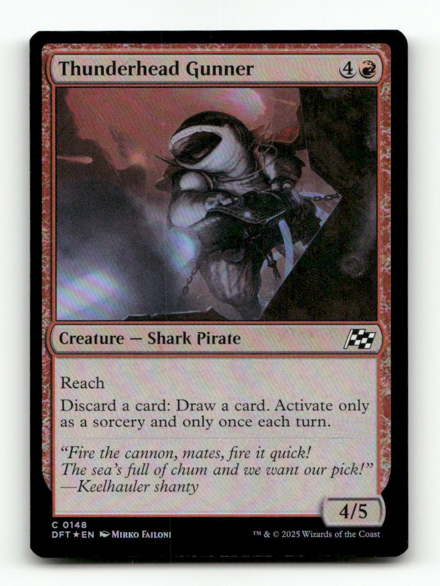 Thunderhead Gunner 148 Common Aetherdrift MTG Foil Near Mint