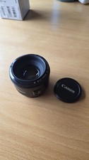 Canon EF 50mm F/1.8 II Prime Lens with Caps and Original Box Excellent Condition