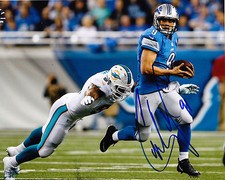 CAMERON WAKE  MIAMI DOLPHINS  SACKING STAFFORD   ACTION SIGNED 8x10