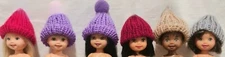 KNIT WINTER SKI | SNOW HATS for TOMMY & KELLY DOLLS ~ CHOOSE COLOR ~ LAV or GRAY