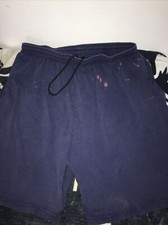 Vintage 90s Gym Teacher Basketball Athletic Shorts Gray Tag USA made Side Check