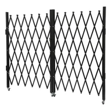 Double Folding Security Gate Rolling Folding Door Gate Expandable Scissor Gate