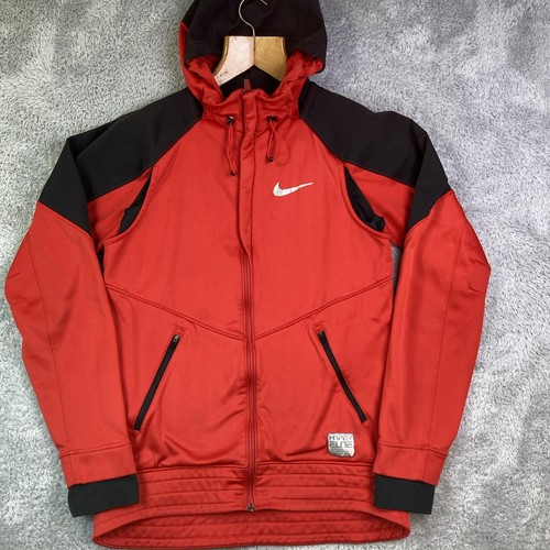 Nike Hyper Elite Therma-Fit Men’s Motion Full Zip Hooded Jacket Size Small Red