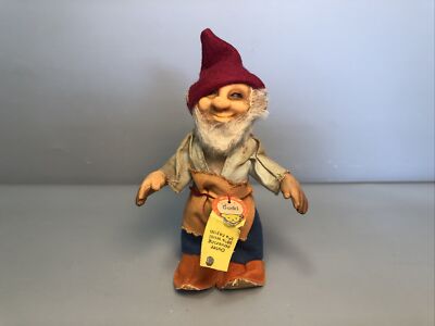 Alter Steiff | Zwerg  Gucki  8713,01 | KFS 12 cm Gummi Figur | #K9