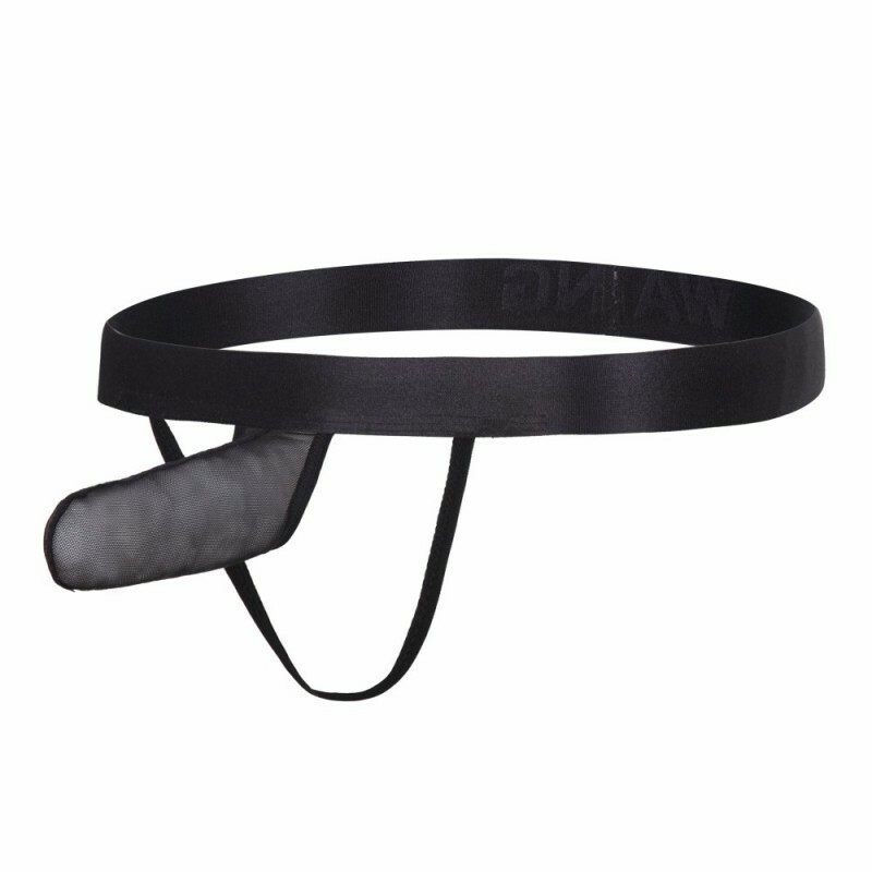 ZONBAILON Men's Underwear Breathable Mesh JJ Pocket Sexy Backless Thong