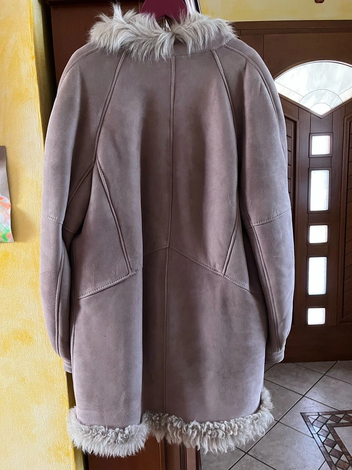 Montone SHEARLING donna originale in pelle - usato Taglia 44 - Immagine 4 di 4