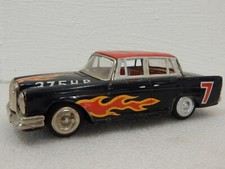 Ichiko Japan 7.5" Tin Friction Mercedes Benz 375HP Champion Flame Race Car Toy
