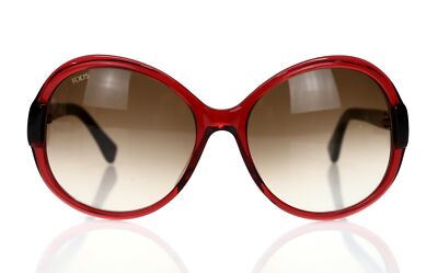 TOD'S Women's Red 'TO30' Round Sunglasses 139628