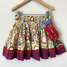 Matilda Jane Self Portrait Twirl Skirt Girls Size 4 Pocket Bird Paint by Numbers