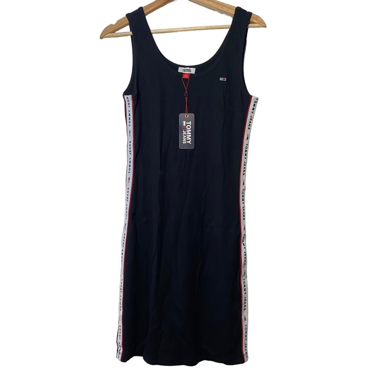 tommy hilfiger bodycon dress Ribbed Sleeveless Slim Mini Bodycon Dress | Black