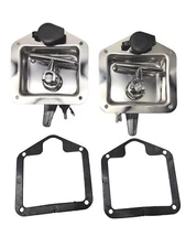 2 Pack L8815 Flush Mount T-Handle Latch with Gaskets and 2 Keys NEW