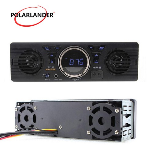 Single 1 Din AV252B MP3/ WMA FM Bluetooth USB TF 12V Car Cadio Stereo - Picture 1 of 13