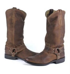 frye wyatt harness leather ankle boot