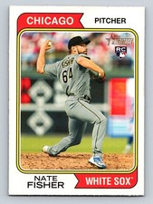 Nate Fisher 2023 Topps Heritage #352 Chicago White Sox RC