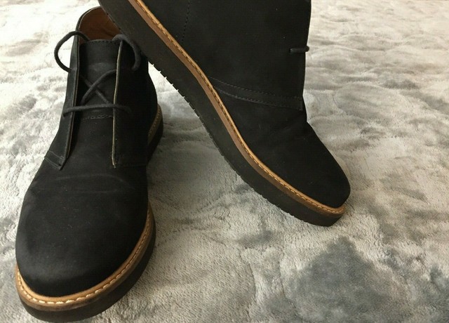 clarks black ankle boots