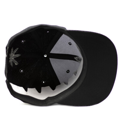 Baseball Cap Mens Snapback Adjustable Flat Bill Marijuana Leaf 420