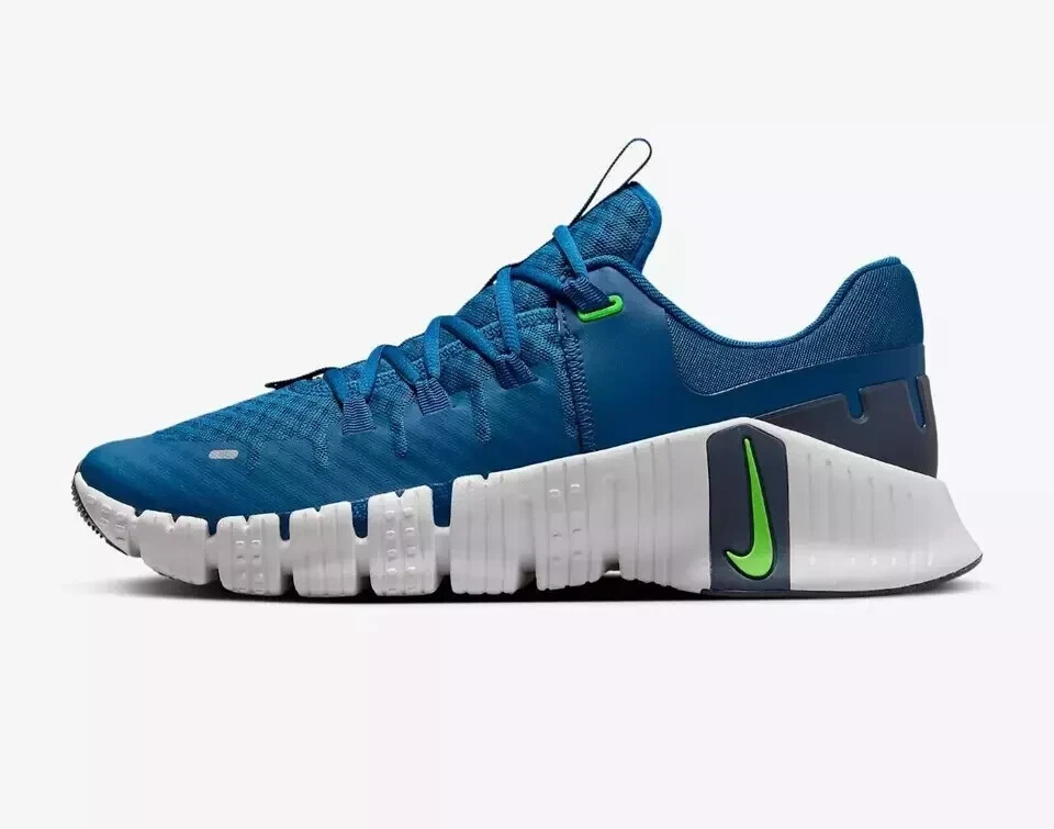 Кроссовки Nike Free Metcon 5 Court Blue White Green Strike DV3949-401 Мужские, размер 10