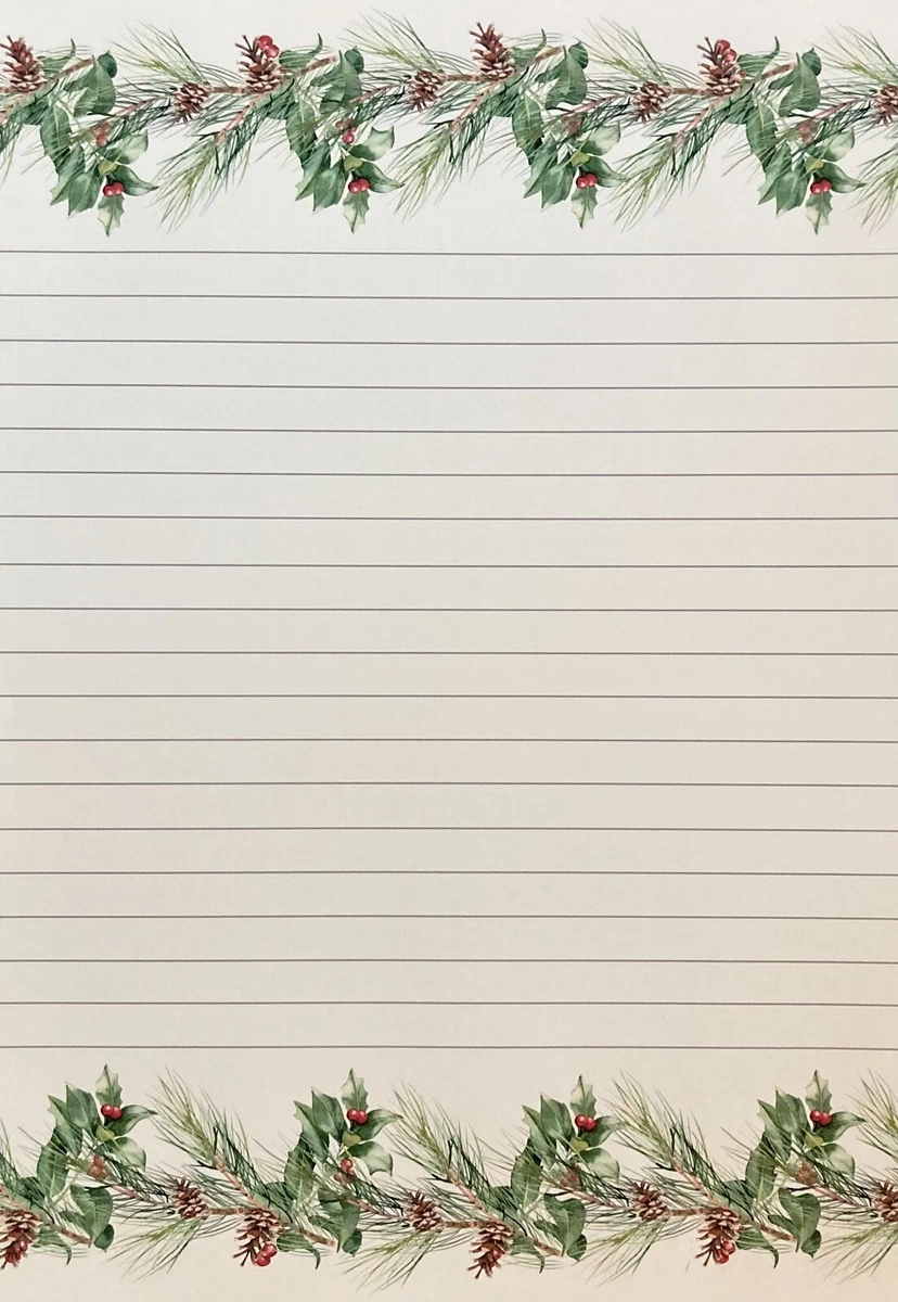 Christmas Writing Paper A4 Writing Paper Christmas Stationery Writing Set