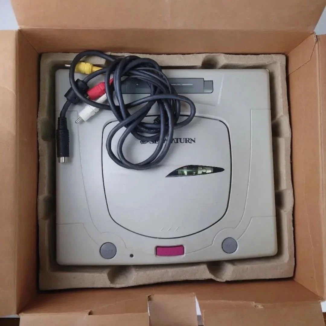 Sega Saturn HST-0014 body Video games Home consoles With a box Gray Used Japan