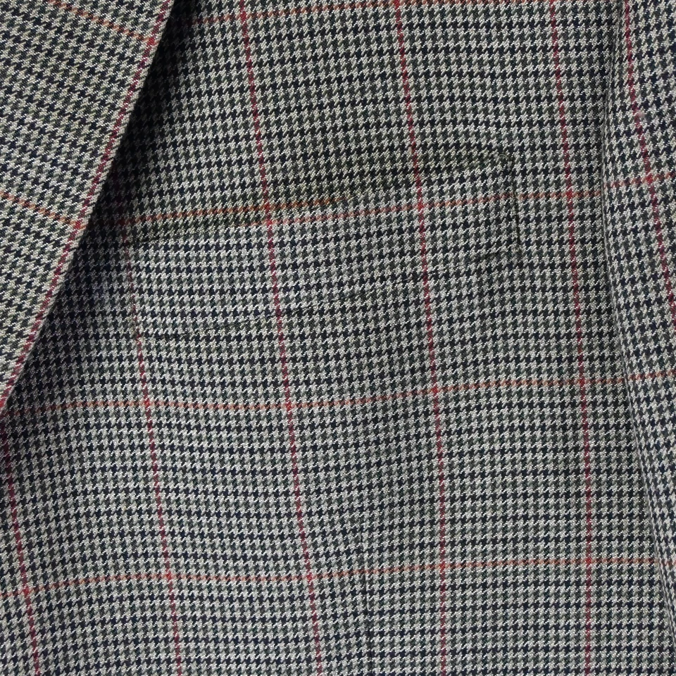 Club Room 42R Marrón Pata de Gallo Cuadros 2 Btn Traje Chaqueta Blazer Abrigo Deportivo Foto 4 de 4