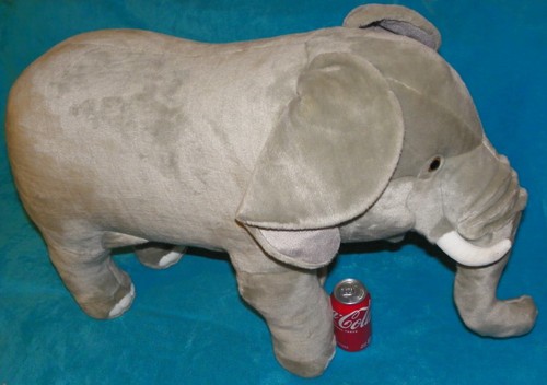 Beyondo Rare! FAO Schwarz JUMBO Gray ELEPHANT Plush 23” Tall 45" Long - 第 5/11 張圖片
