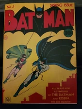 BATMAN #1 Spring Issue ORIG-ART Facsimile Cover Reprint Interiors 