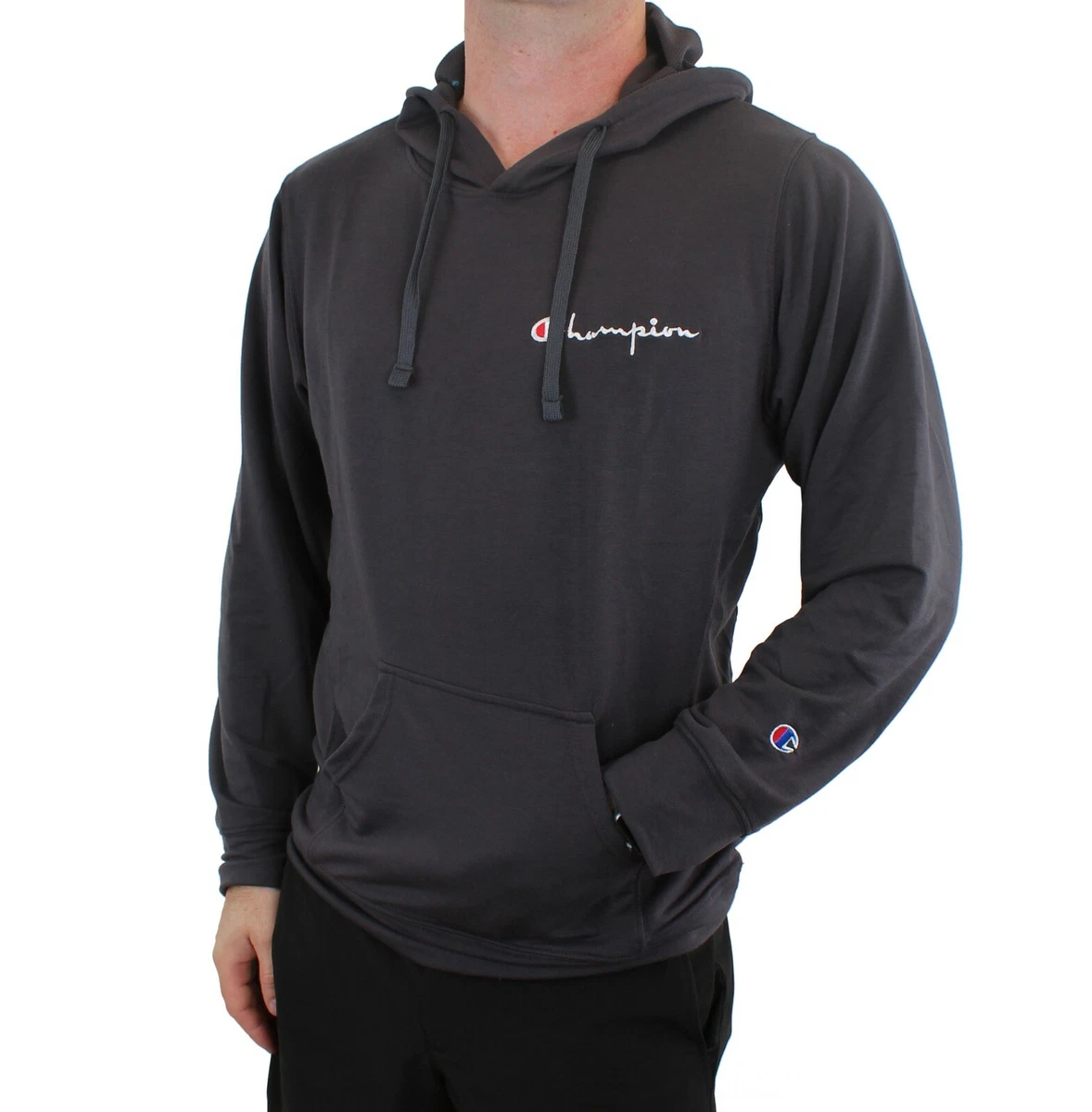 Champion Men's Lightweight Hoodie Stretch Pullover Logo Shirt