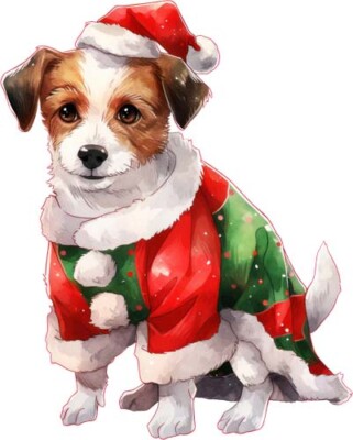 Drawings Of Jack Russell Terriers At Christmas Christmas Jack