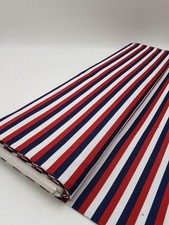 Dekostoff Maritim mit Streifen Stoff mit Streifen Streifenstoff blau weiß rot