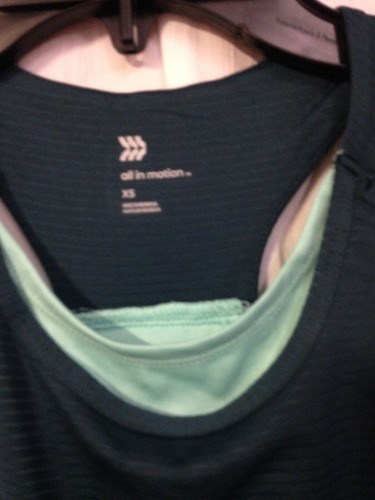 Double Layer Tank Top - All in Motion Dark Green XS Girls' - Picture 2 of 3