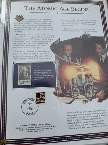US Stamp Collection: 50 Greatest Events - Postal Commemorative Society 36 Page - Picture 7 of 12