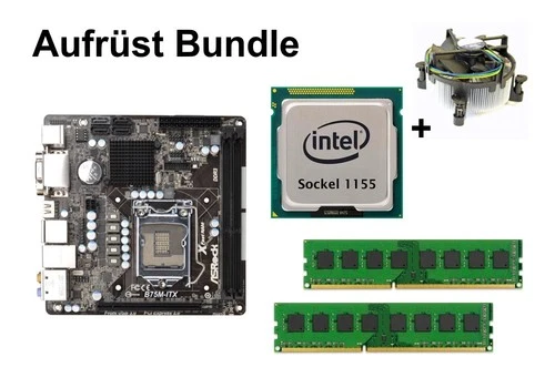 Aufrüst Bundle - ASRock B75M-ITX + Xeon E3-1220 v2 + 4GB RAM #88334