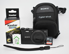 Sony Digital Camera DSC-WX350 Black 20x Optical Zoom 18.2MP Bundle - TESTED  