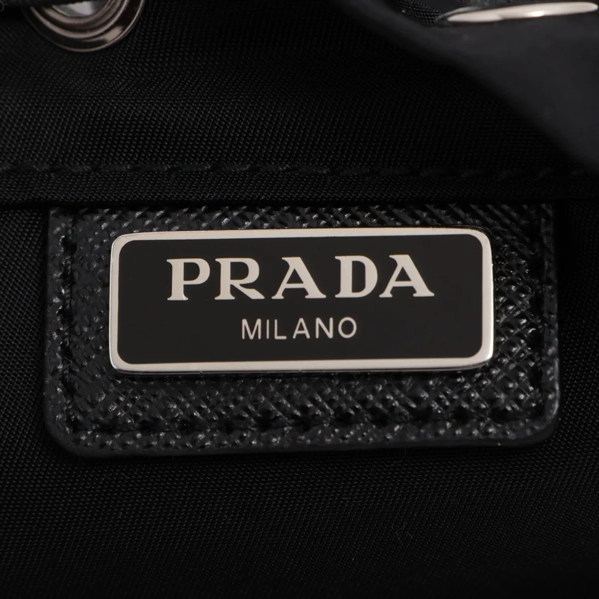 Prada Tessuto Triangle logo Nylon Pouch Black thumbnail 4