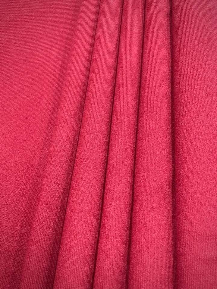 Red Fire Treated Quality Woven Plain Fabrics For Upholstery Curtains Per Metre - Image 2 of 4