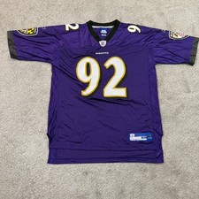 Reebok Football Jersey Mens XL Purple Haloti Ngata 92 Baltimore Ravens NFL Logo