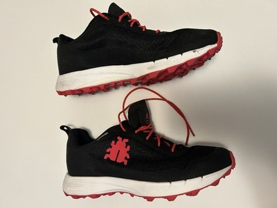 Icebug Oribi3 W BUGrip GTX Women s Black/Red Lace-Up Low Top Athletic Sneakers