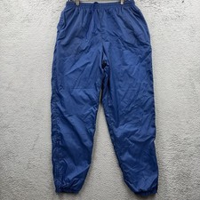Nike Vintage Striped Pants XL Blue Windbreaker Joggers Y2K Parachute Swoosh