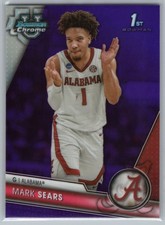 2023-24 Topps Bowman University Chrome Base - Purple Refractor Mark Sears