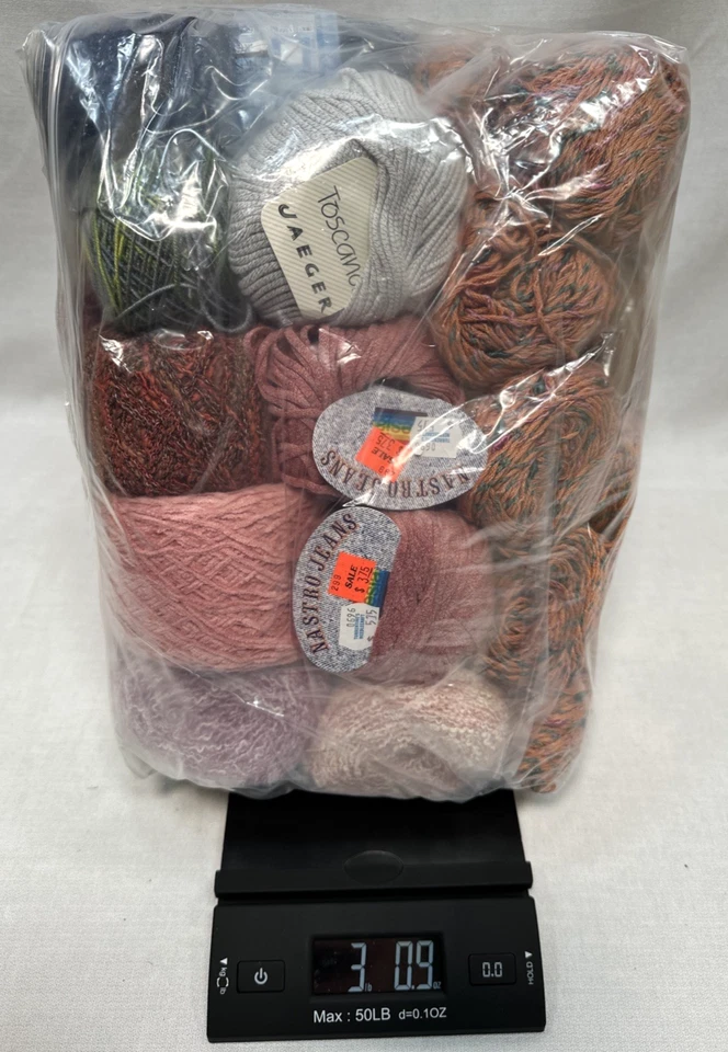 Lot Of Yarn 26 Skeins, Balls & Bundles - Assorted Brands, Colors - 3lbs - Image 2 of 4