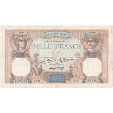 [#1292410] France, 1000 Francs, Cérès et Mercure, 1927-10-21, T.629, EF