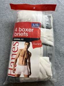 Hanes Vintage Uomo - Slip Tighty Whites Con Riga Rossa - Taglia 36 - Nuovo Con Etichetta