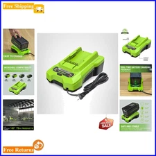 Versatile 40V Charger with Quick Charge and Diagnostic Features - Genuine