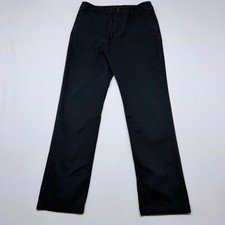 Men's Black Slim Fit Stretch Chino Pants Casual Dress Trousers Size 29