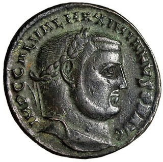 BEAUTIFUL Tetrarchy Era Roman Coin w COA Galerius PORTRAIT DETAILED Certified