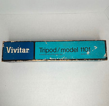 Vintage Vivitar 1101 Camera Tripod 4 Section Pan Head Japan Original Box strap