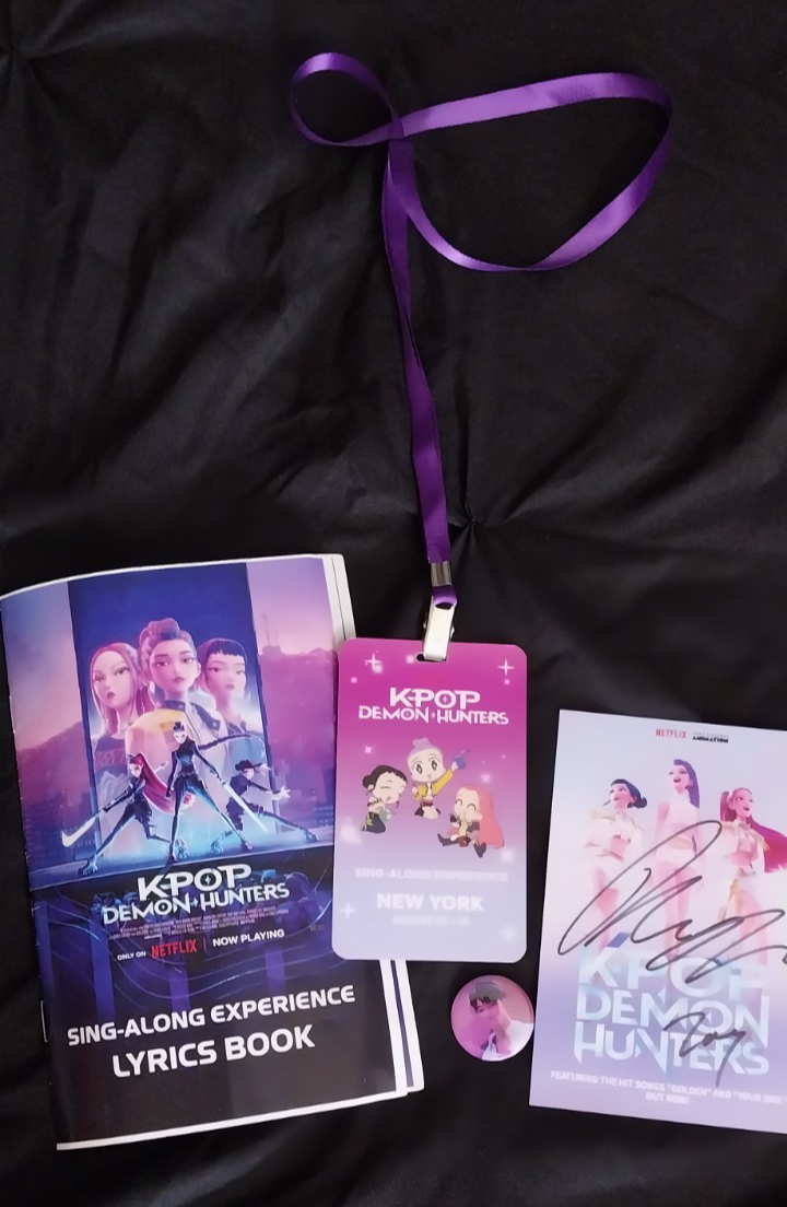 Last 1 KPop Demon Hunters Official Sing-Along Lyrics Book, Signed