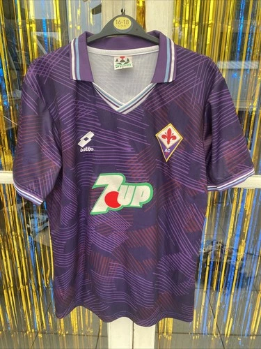 Retro Fiorentina 1992-1993 Football Soccer Jersey Shirt Baggio Large
