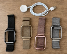 Apple Watch Series 2/3 38mm Milanese Mesh Bands Screen Protector Cases  Charger